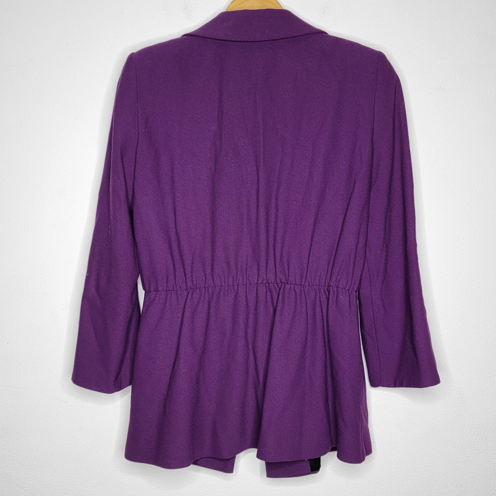 Alice + Olivia Small Solid Purple Collared Women'… - image 2